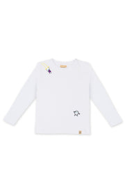 beetlebeez 'SWING & SMILE' LANGARM-SHIRT - white