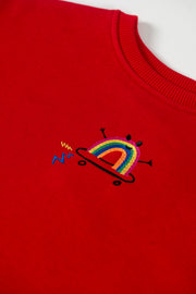 beetlebeez 'HAPPY RAINBOW' SWEATSHIRT - rot