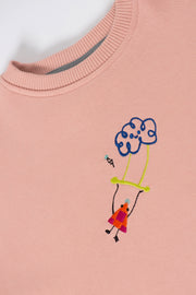 beetlebeez 'CRAZY TRIANGLE' SWEATSHIRT - rosa