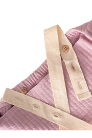 mielakids - QUILTED WORKER OVERALL 'KAPITONE'- lilac pink