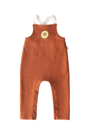 mielakids QUILTED WORKER OVERALL 'KAPITONE' - zimt