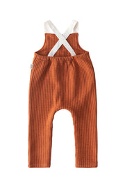 mielakids QUILTED WORKER OVERALL 'KAPITONE' - zimt