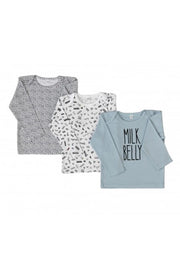 mielakids LALALA-SWEATSHIRT - weiss mit schwarz