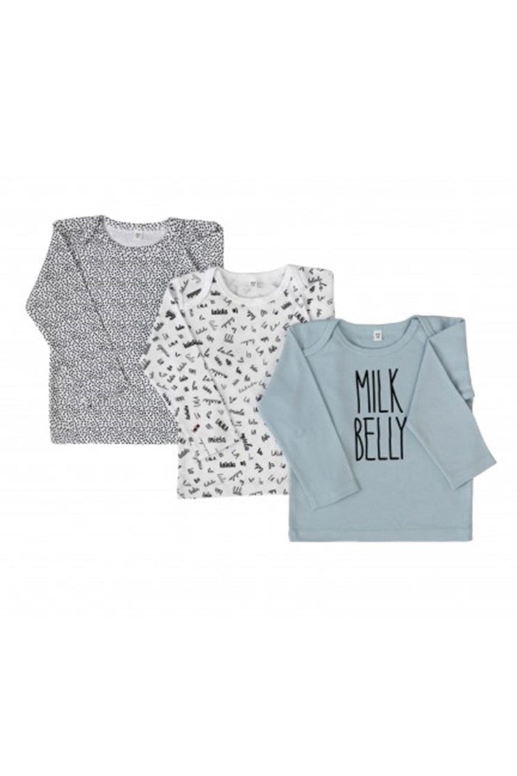 mielakids LALALA-SWEATSHIRT - weiss mit schwarz