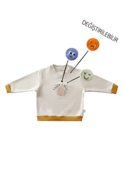 mielakids - MY FEELINGS SWEATER - weiss