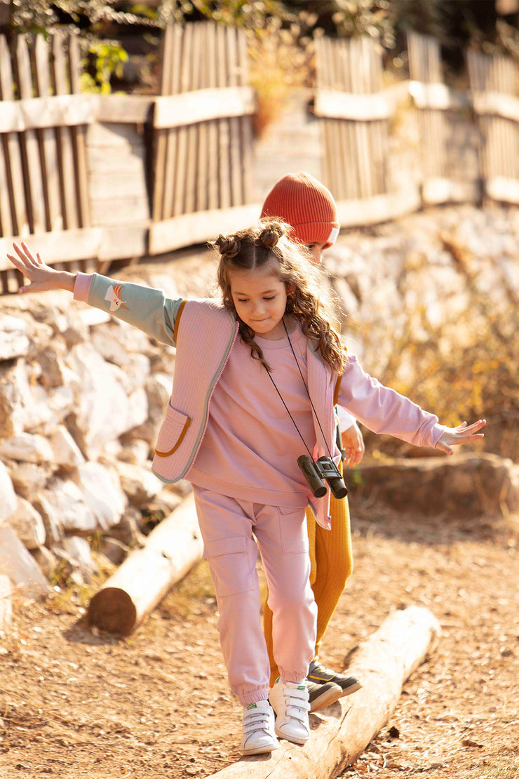 mielakids - COLORBLOCK SWEATSHIRT - lilac pink